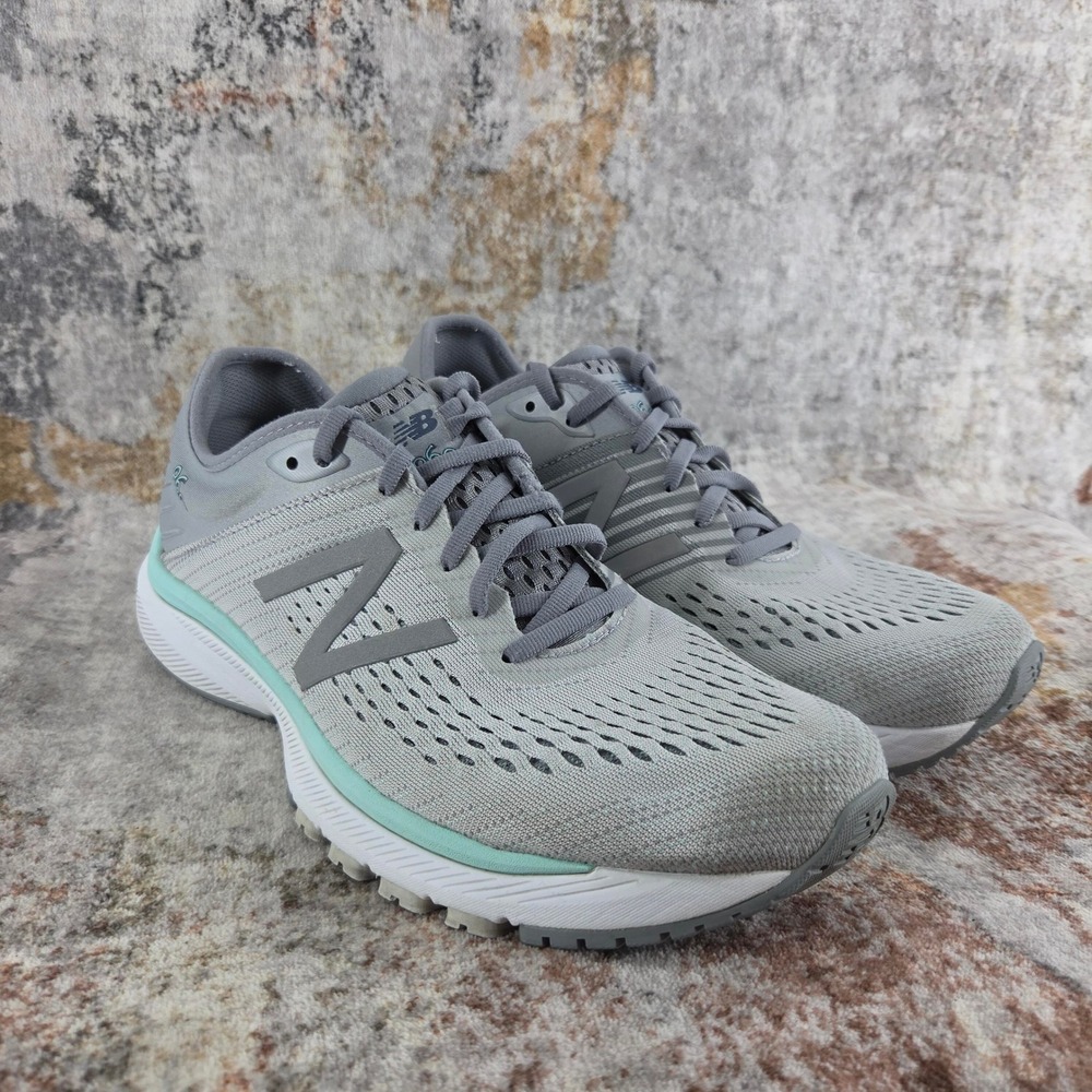New Balance 860v10 Running Shoes Women 11 Grey Teal W860P10 Trainers Gym Fitness